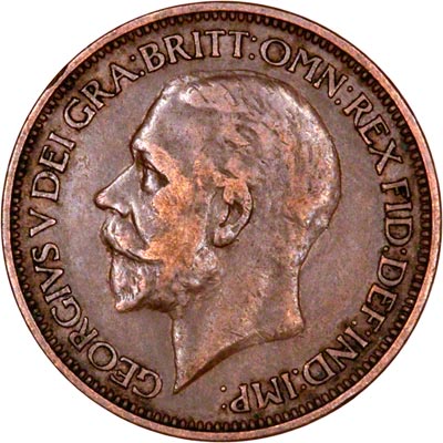 Obverse of 1926 Half Penny