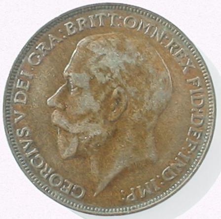 Obverse of First Type 1926 Penny