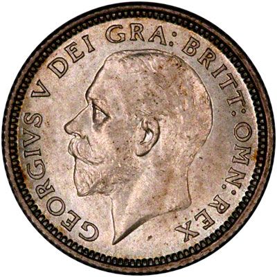 Obverse of 1926 Sixpence