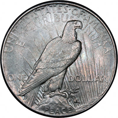 Reverse of 1926 American Peace Type Silver Dollar