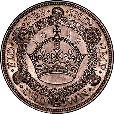 Reverse of 1928 Crown