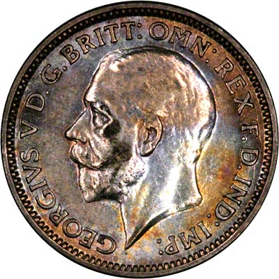 Obverse of 1928 Sixpence