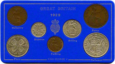 Obverse of 1929 Selected Coin Set