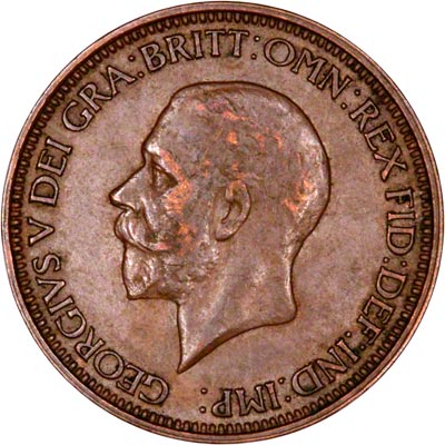 Obverse of 1930 Half Penny