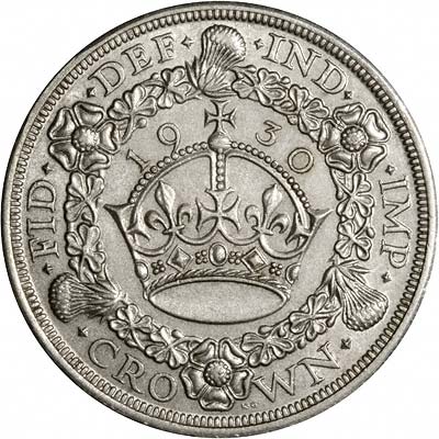 Reverse of 1930 Crown