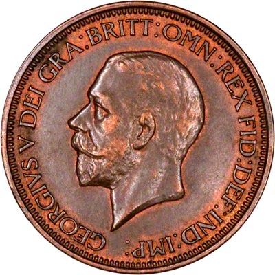 Obverse of 1931 Half Penny