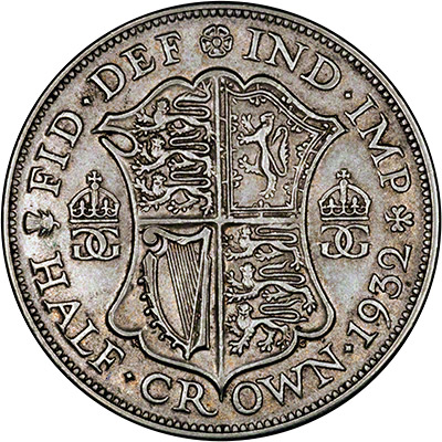Reverse of 1932 Half Crown