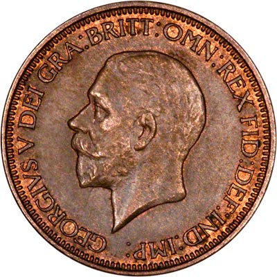 Obverse of 1932 Half Penny