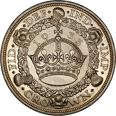 Reverse of 1933 Crown