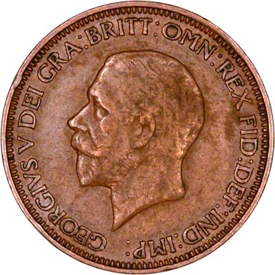 Obverse of 1933 Half Penny