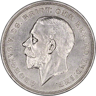 Obverse of 1935 George V Silver Jubilee Crown