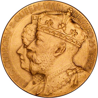 Obverse of 1935 Silver Jubilee Bronze Medallion