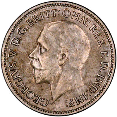 Obverse of 1935 Sixpence