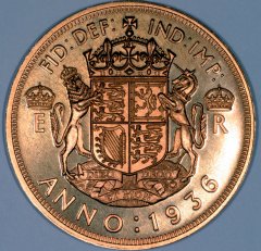 Reverse of 1936 Pattern Crown