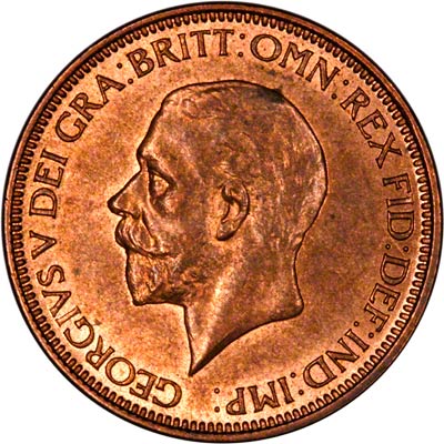 Obverse of 1936 Half Penny