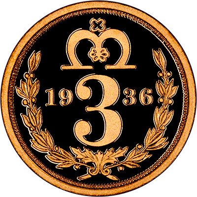 Reverse of 1936 Maundy Twopence