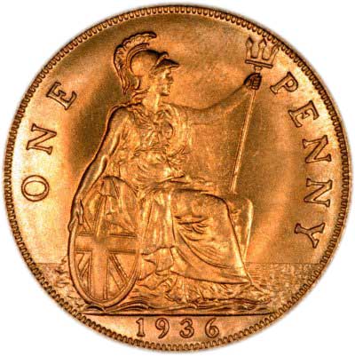 Reverse of 1936 Penny
