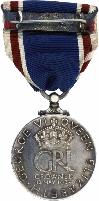 Reverse of 1937 Coronation Medal