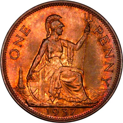 Reverse of 1937 Penny