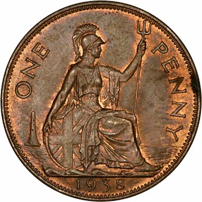 Reverse of 1938 Penny