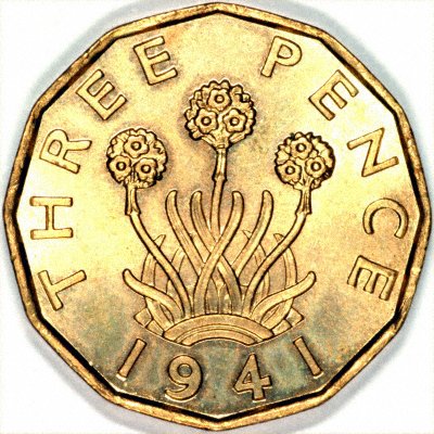 1941 Brass Threepence
