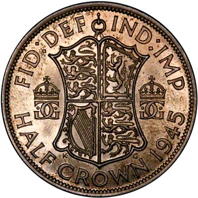 Reverse of 1945 Half Crown
