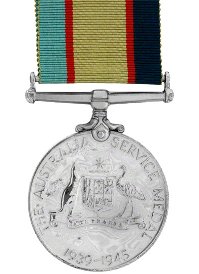 Reverse of Australian Service Medal