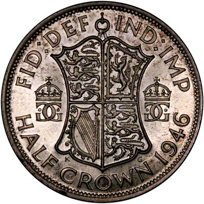 Reverse of 1946 Half Crown