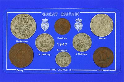 1947 Coin Set in Display Card