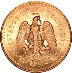 1947 Mexican Gold 50 Pesos