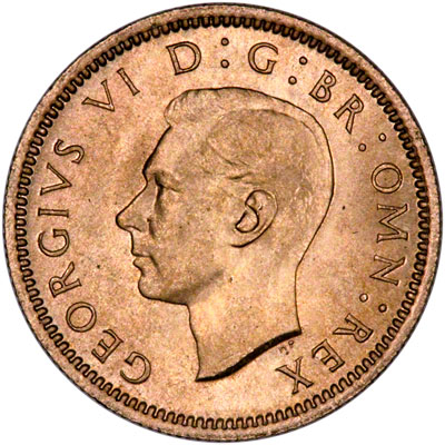 Obverse of 1948 Sixpence
