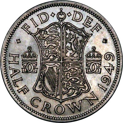 Reverse of 1949 Half Crown
