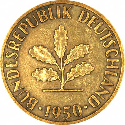 Obverse of German Coin