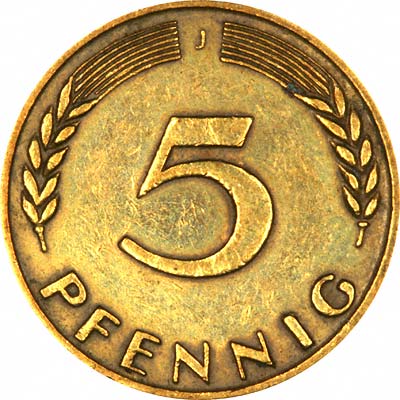 Reverse of German Coin