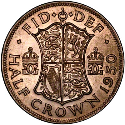 Reverse of 1950 Half Crown