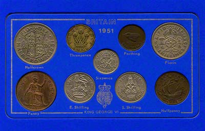 1951 Near Mint Coin Set in Presentation Card