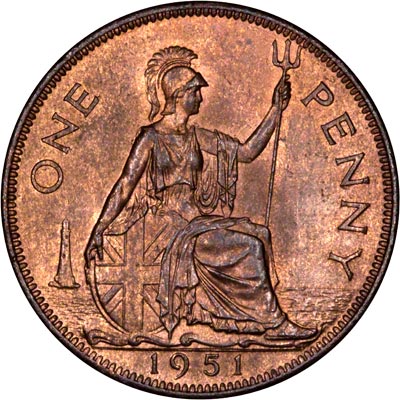 Reverse of 1951 Penny