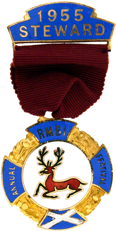 Obverse of Masonic Steward Medal