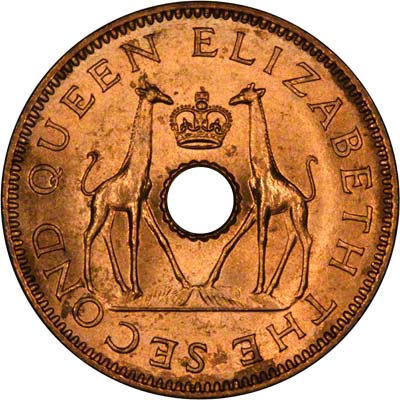 Obverse of 1958 Half Penny