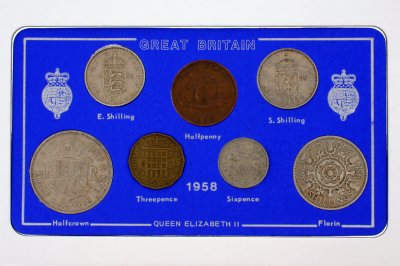 1958 Coin Set in Display Card