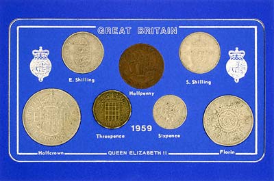 1959 Selected Coin Set in Presentation Card