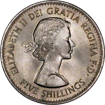 Obverse of the 1960 New York Exhibition Crown - Ordinary Issue