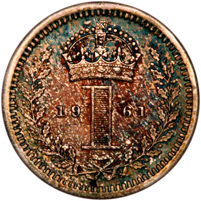Reverse of 1961 Maundy Penny
