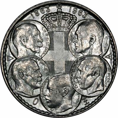 Obverse of 1963 30 Drachma