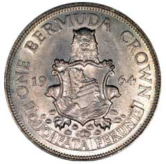 1964 Bermuda Crown Coin