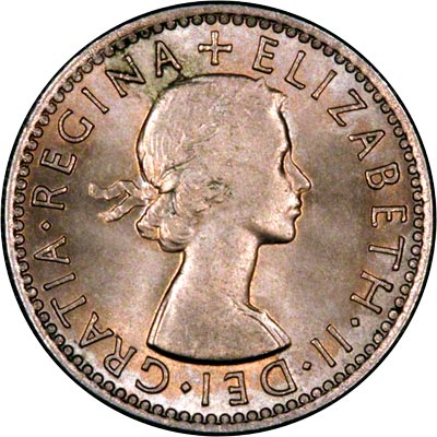 Obverse of 1964 Sixpence