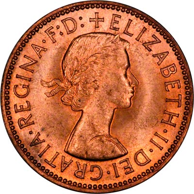 Obverse of 1965 Half Penny