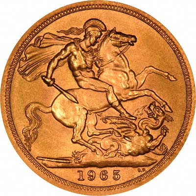 Reverse of 1965 Sovereign