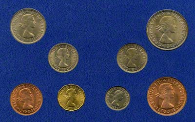 Obverse of 1966 Near Mint Coin Set