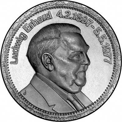Obverse of 1966 Ludwig Erhard Medallion